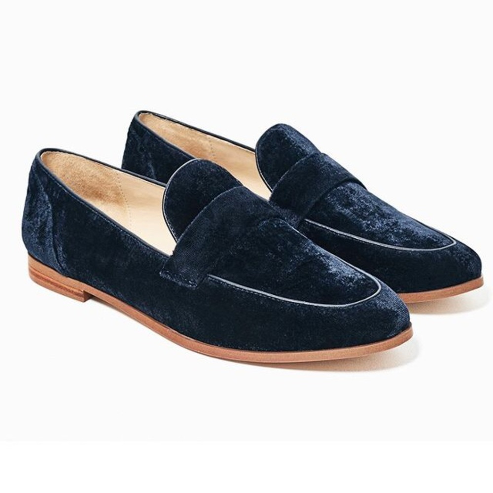 NWT Blue Velvet Zara Women Loafers